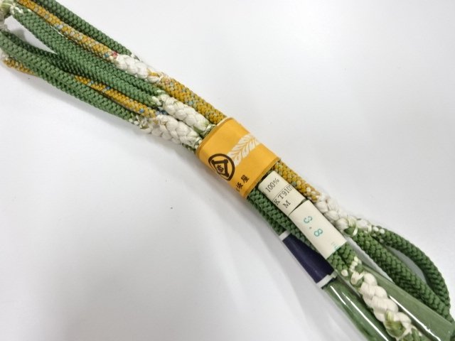 未使用品　正絹　手組帯締め